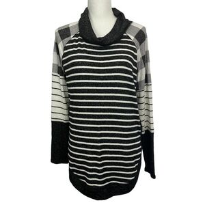 MAURICES Women’s Pullover Sweater Sz Small Multi Color Stretch Cowl Neck LS